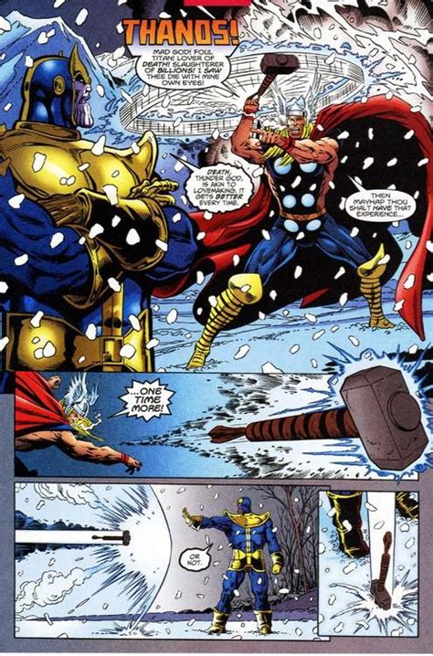 Thor vs Thanos - Battles - Comic Vine