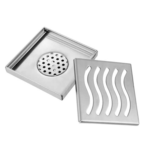 Bathroom Shower Drain Grate Waste Full Stainless Steel Square PS Series – Drainsonline