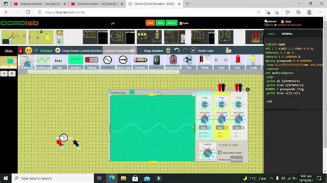 how to use an oscilloscope in dcaclab online simulator - YouTube