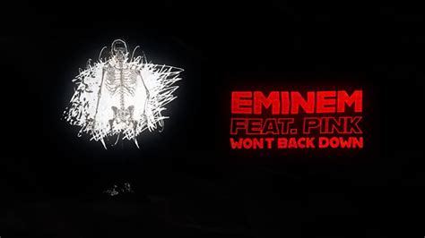 WATCH NOW: “WON’T BACK DOWN” FT. PINK LYRIC VIDEO | Eminem