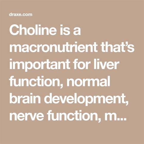 What is Choline? Big Benefits & Signs of a Deficiency - Dr. Axe ...