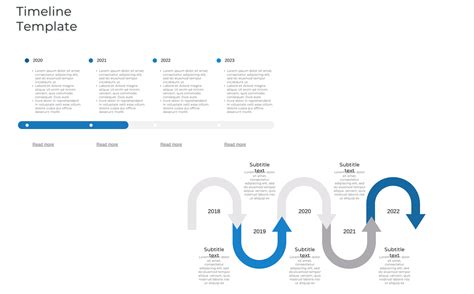 Professional Timeline PowerPoint Template for $18