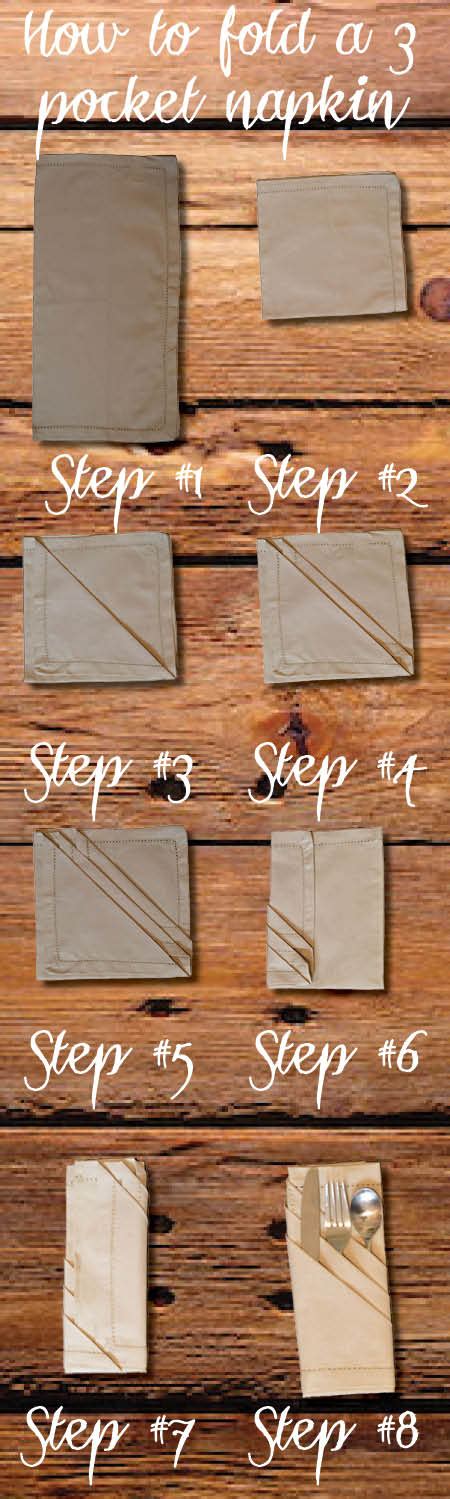 How to Fold a 3 Pocket Napkin - Our Thrifty Ideas