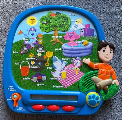 Mattel 2002 Blue's Clues & Joe Electronic Teaching Toy Reading 3 Modes Play VHTF | eBay