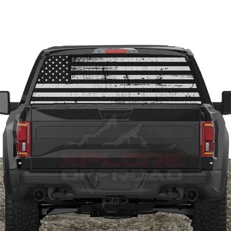 American Flag Rear Window Decals for Trucks & SUV's | Rear window ...