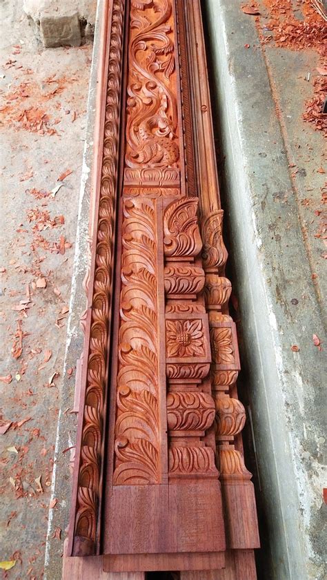 Intricately Carved Wooden Door Design