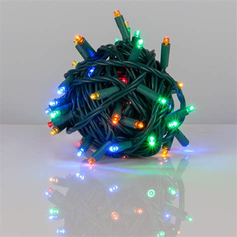 Multicolor Outdoor LED String Lights, 50 ct, 5MM - Yard Envy