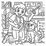 Vet Coloring Page sketch template