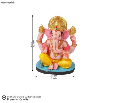 Buy Handpainted Lord Ganpati spiritual Idol Online in India at Best ...