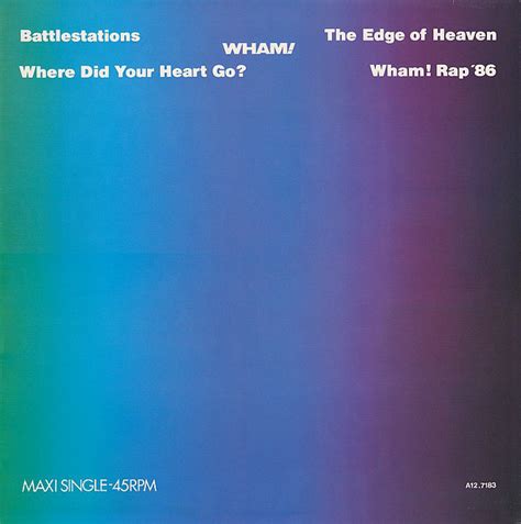 Wham! - The Edge Of Heaven (1986, Vinyl) | Discogs