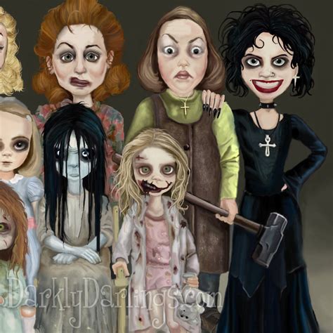 Women of Horror Art / Creepy Gifts - Etsy