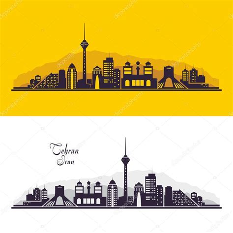 Tehran Iran city skyline ⬇ Vector Image by © nnfotograf | Vector Stock 109847444