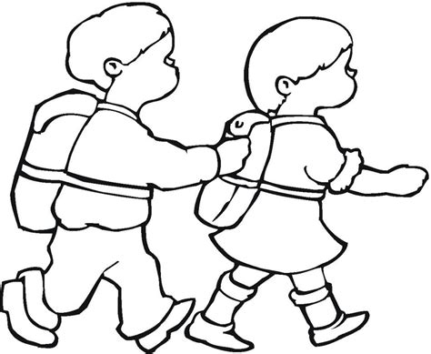 kids walking clipart black and white 19 free Cliparts | Download images on Clipground 2025