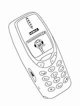 Cell Phone Coloring Page  Home sketch template