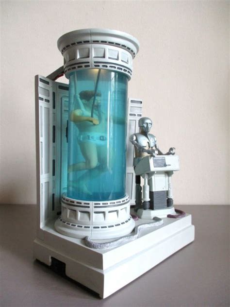 Large collectible scene sculpture of Luke Skywalker in Bacta Tank with medical droid 2-1B - Star ...