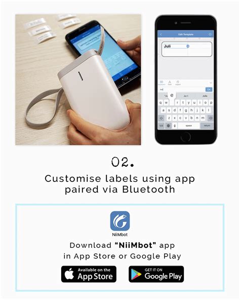 Mini Label Maker & Printer | Easy to use & Portable | For iOS & Android