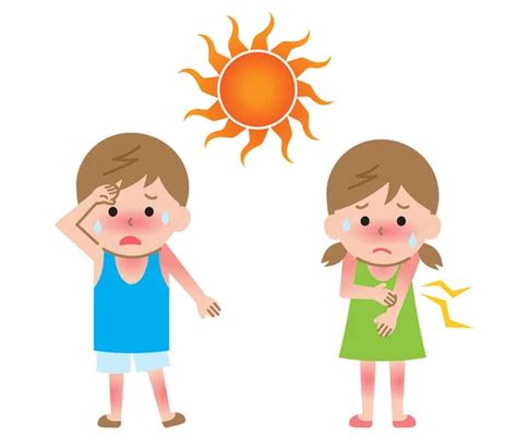 Quemaduras de sol niño imágenes de stock de arte vectorial | Depositphotos