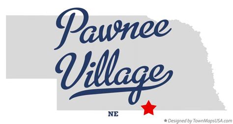 Map of Pawnee Village, NE, Nebraska