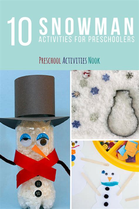 10 Snowman Activities for Preschoolers - Preschool Activities Nook