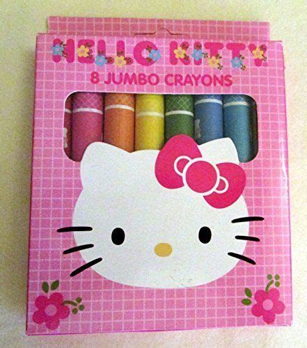 hello kitty jumbo crayons are in a pink box