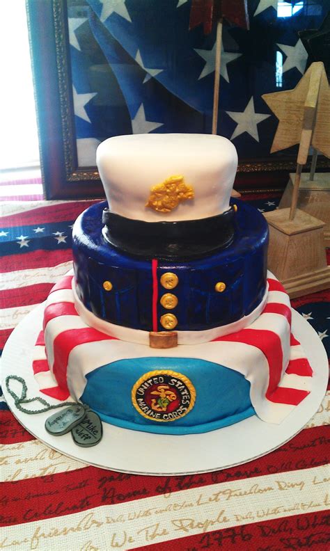 USMC Cake by T.Hawkins | Marine corps cake, Military cake, Military ...