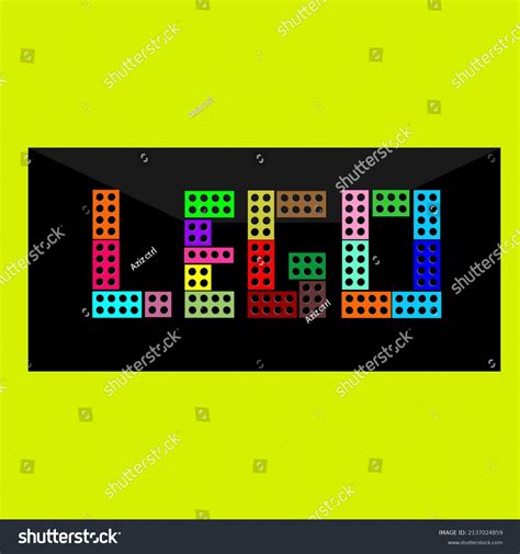 Colorful Beautiful Word Art Lego Stock Vector (Royalty Free) 2137024859 ...