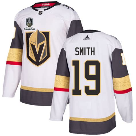 Adidas Golden Knights #19 Reilly Smith White Road Youth 2023 Stanley Cup Champions Authentic ...