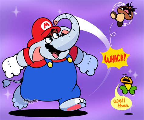 Elephant Mario by SigYoshi on DeviantArt