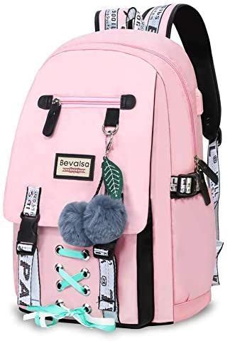 Bevalsa School Backpack for Girls, Girls Backpack with Lunch Box, Bookbag for Girls Kids Middle ...