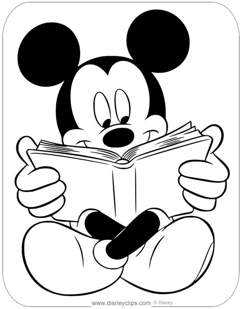 Mickey Mouse Head Coloring Pages