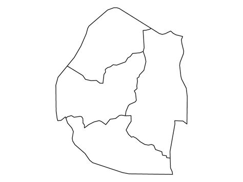 Eswatini Outline Map Blank Maps Repo - vrogue.co
