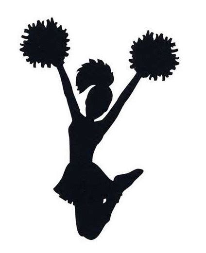 Cheerleaders Silhouette at GetDrawings | Free download