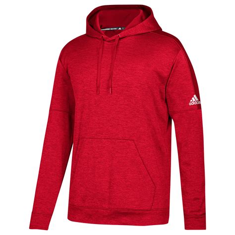 adidas Team Issue Fleece Pullover Hoodie in Red for Men - Lyst