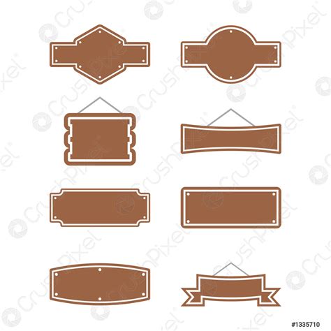 Blank western sign board graphic design template - stock vector ...