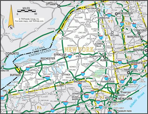 New York State Highway Map - Printable Map