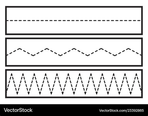 Tracing lines for preschool or kindergarten Vector Image