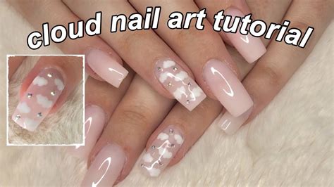 CLOUD NAIL ART TUTORIAL | HOW TO USE GEL POLISH + DESIGN - YouTube