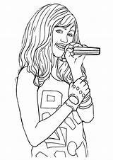 Hannah Montana Coloring Pictures sketch template