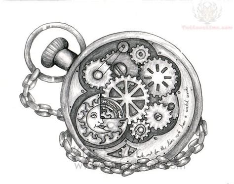 Mechanical Clock Tattoo Design | Steampunk tattoo, Gear tattoo, Watch tattoos