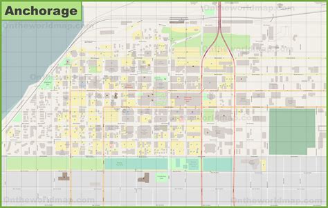 Anchorage downtown map