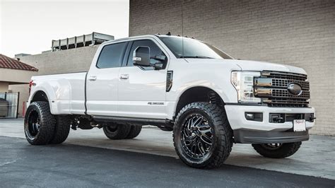 22" Fuel Wheels D581 Triton Dually Gloss Black Milled Off-Road Rims #FL173-2