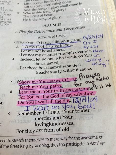 Journaling Bible as Prayer Journal – His Mercy is New