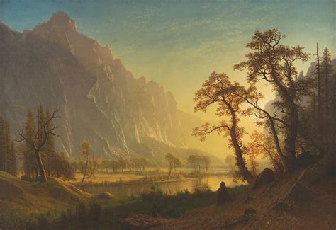 Sunrise, Yosemite Valley Painting by Albert Bierstadt - Pixels