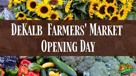 Save the Date: DeKalb Farmers’ Market Opening Day | DeKalb County Online