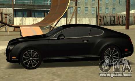 Bentley Continental Supersports Black for GTA San Andreas