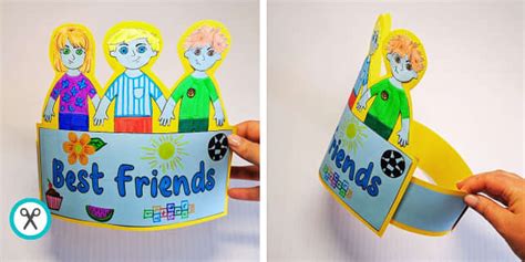 Friendship Crown | Friendship Crafts (Teacher-Made) - Twinkl