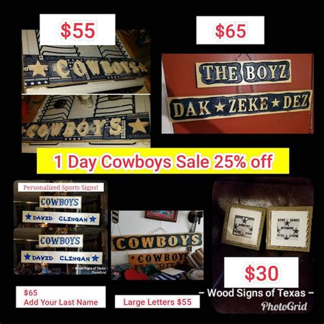 Dallas Cowboys Cowboys Wall Sign Dallas Cowboys Man Cave | Etsy