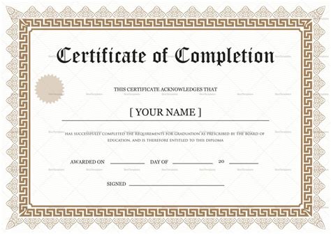 Pin on Certificate Template