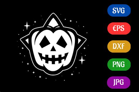 Halloween | Black and White Logo Vector Graphic by Creative Oasis · Creative Fabrica