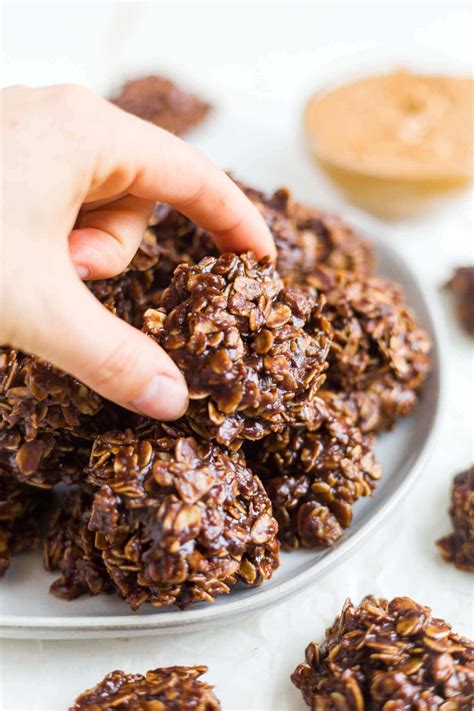 No Bake Chocolate Oatmeal Cookies [Gluten Free | Vegan] | What Molly Made